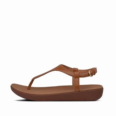 Fitflop Women's LAINEY Leather Back-Strap Sandals - Light Brown, BV9134607